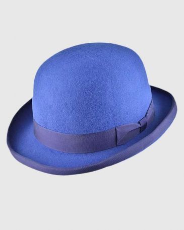 royal-blue-bowler-hat-handmade-wool-felt
