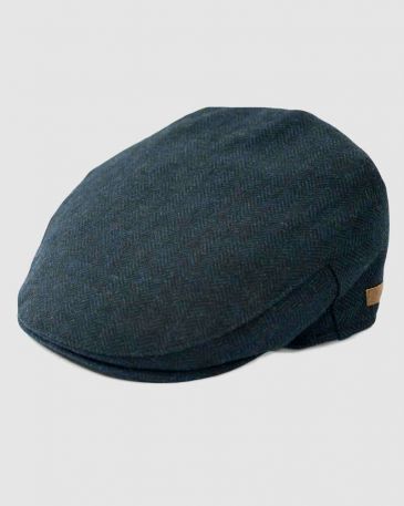 herringbone-flat-cap-wool-tweed-navy-blue