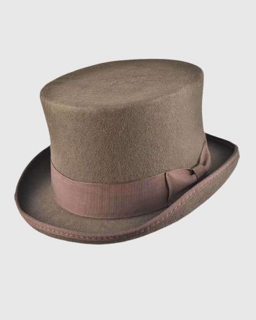 brown-handmade-top-hat-wool-felt