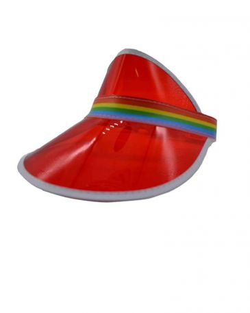ihats-visor-fashionable-sun-caps-red